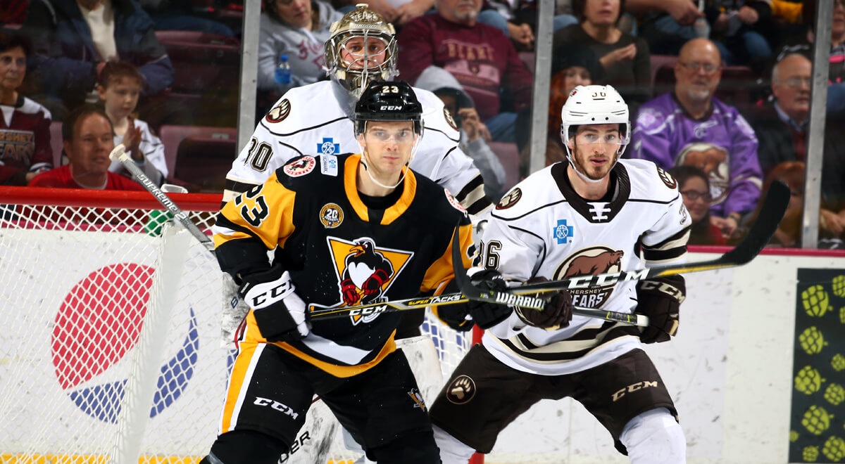 Read more about the article PENGUINS LOSE CLOSE ONE TO BEARS, 3-2