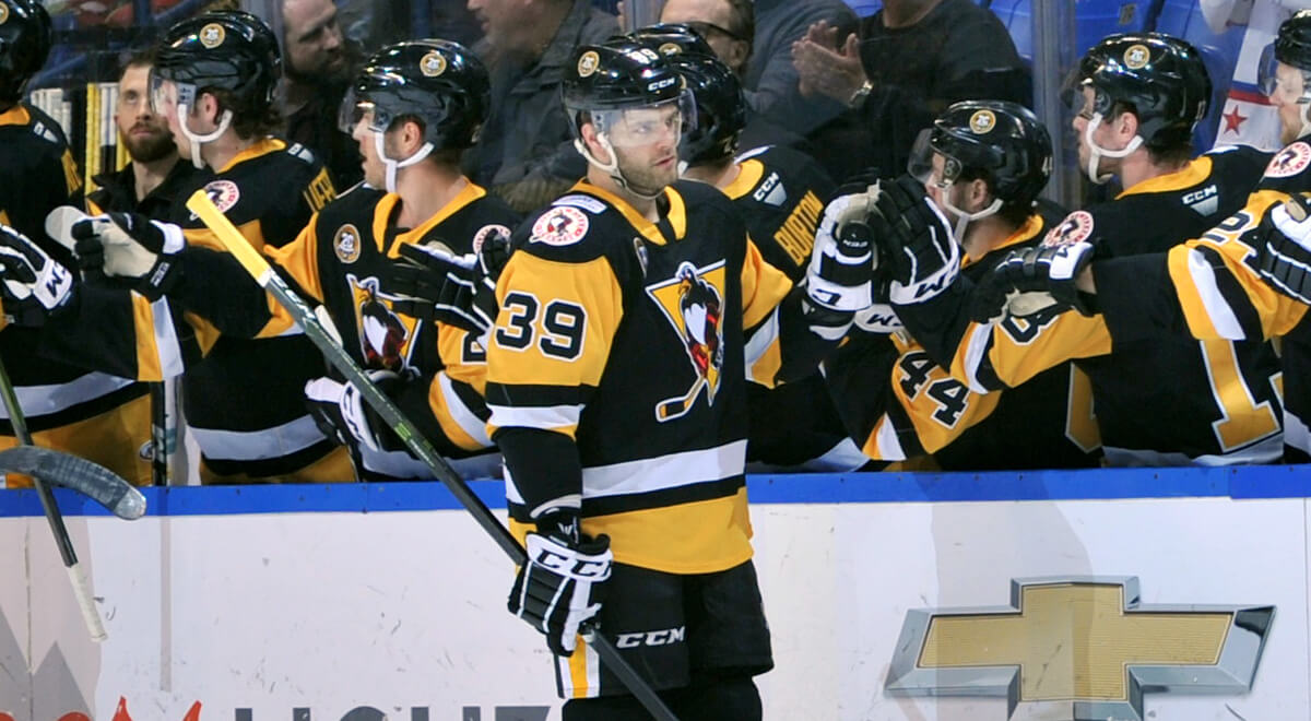 Read more about the article PENGUINS START 2019 STRONG WITH SHOOTOUT WIN OVER GRIFFINS