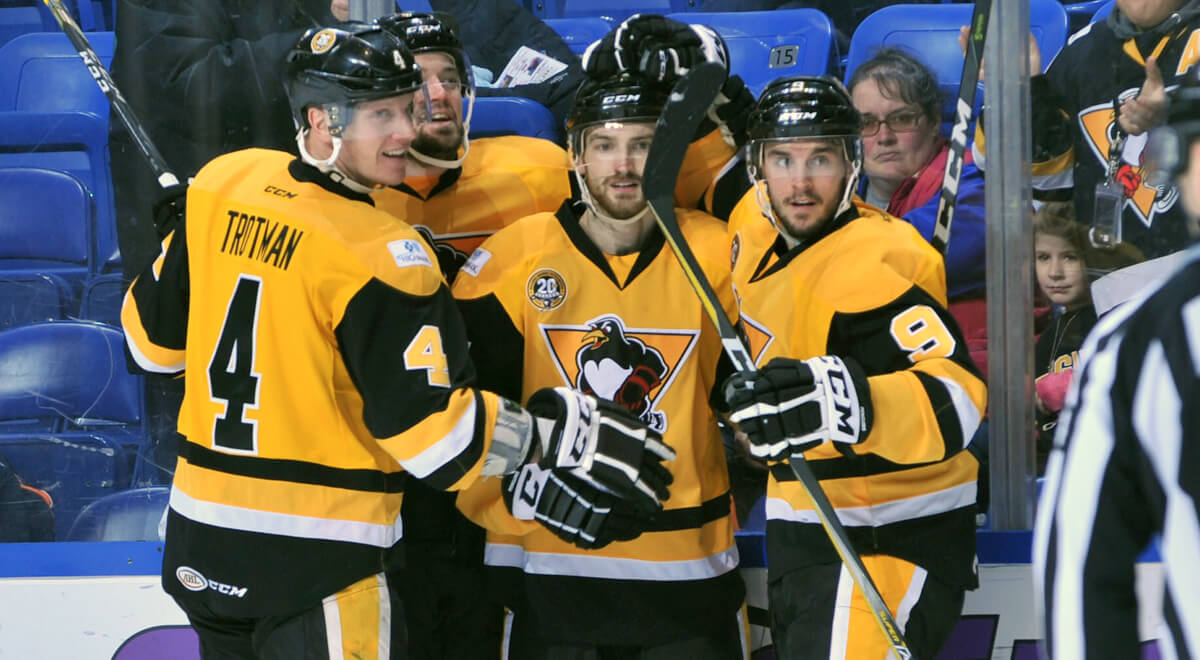 Read more about the article PENGUINS DEFEAT LEHIGH VALLEY IN OVERTIME, 2-1