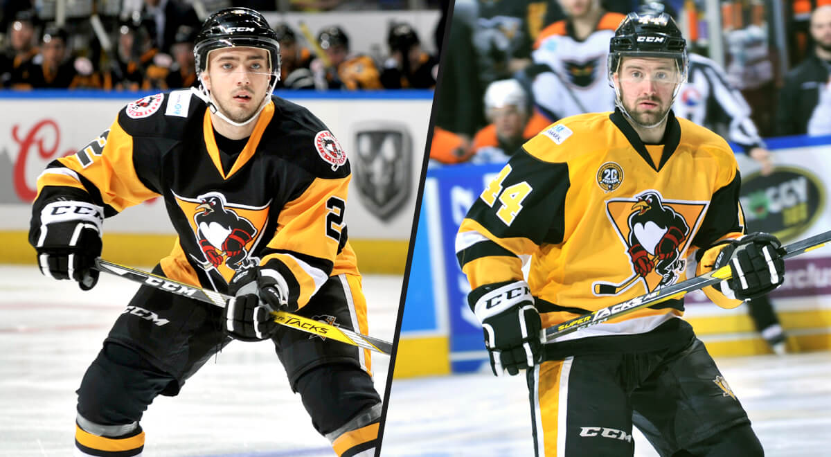 Read more about the article TAYLOR, BROWN REJOIN PENGUINS FROM WHEELING