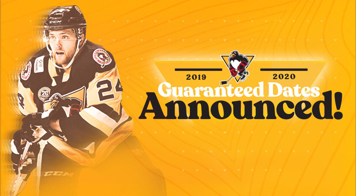 Read more about the article PENGUINS ANNOUNCE SIX GUARANTEED DATES