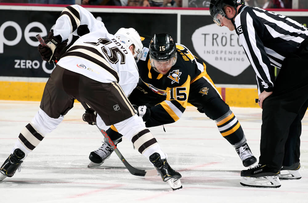 Read more about the article PENGUINS DROP 5-1 DECISION AT HERSHEY