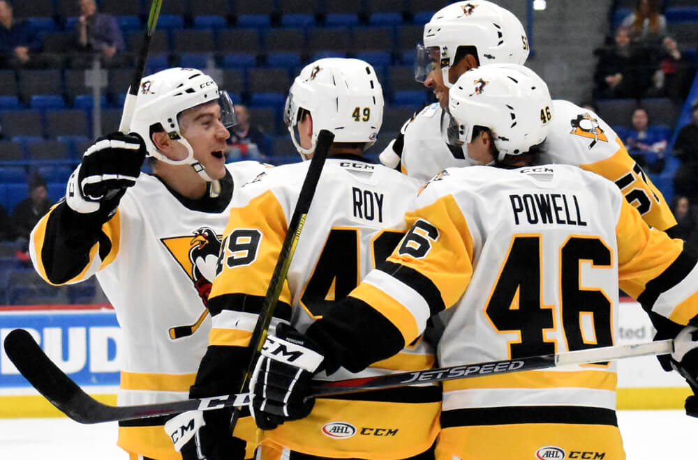 Read more about the article JOSEPH SCORES TWICE IN PENGUINS’ 2-1 WIN AT HARTFORD