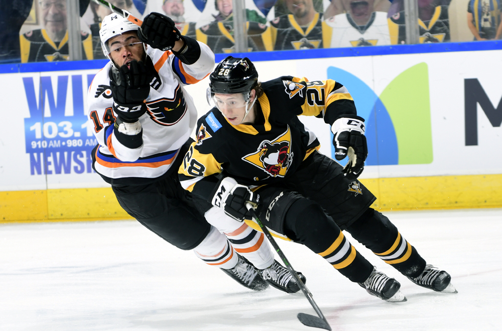 Read more about the article PENGUINS DROP 4-3 OVERTIME DECISION TO PHANTOMS