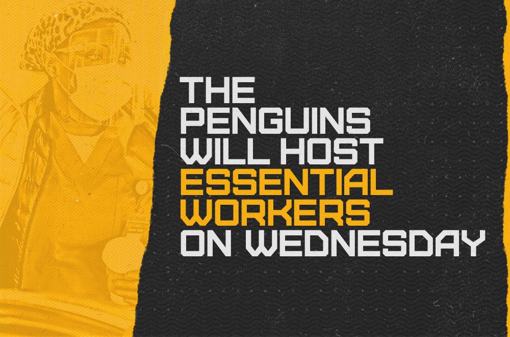 Read more about the article PENGUINS WELCOME ESSENTIAL WORKERS FOR WEDNESDAY HOME GAME