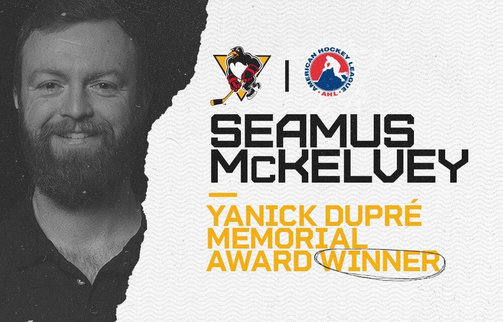 Read more about the article SEAMUS McKELVEY AMONG YANICK DUPRÉ AWARD WINNERS