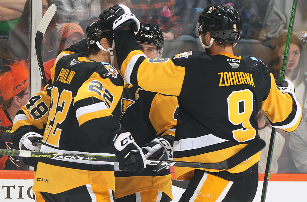 Read more about the article PUUSTINEN STRIKES TWICE IN PENGUINS’ 2-1, OT WIN