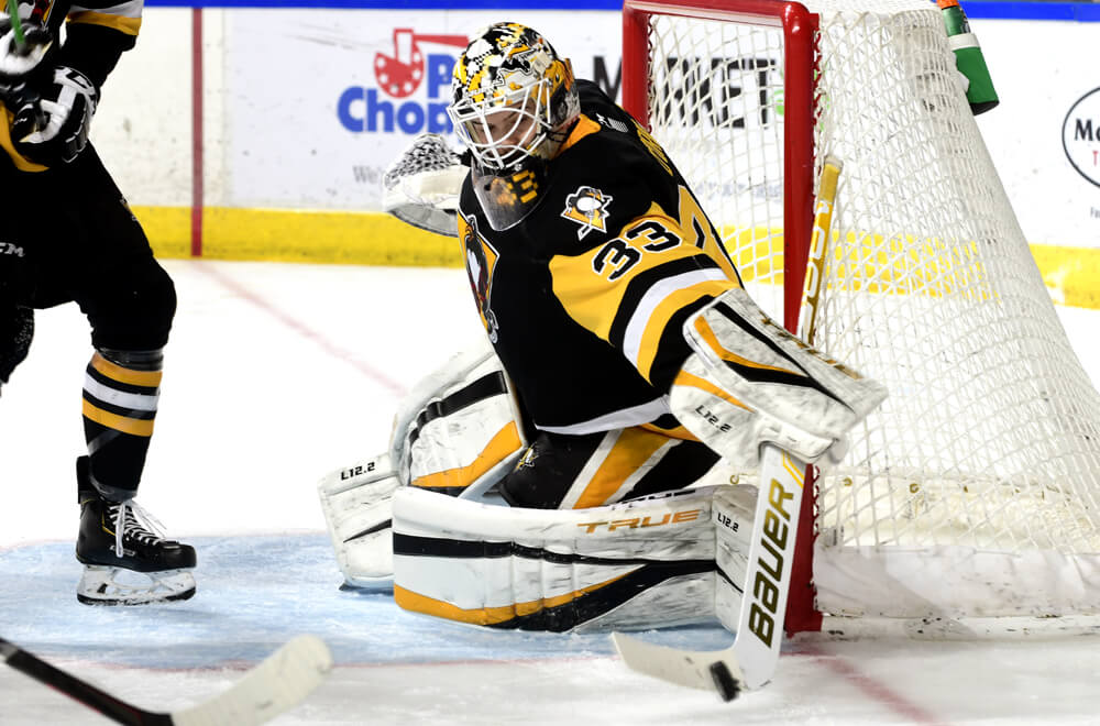 The Penguins had D'Orio reassigned after he was a goal tender in the photo.