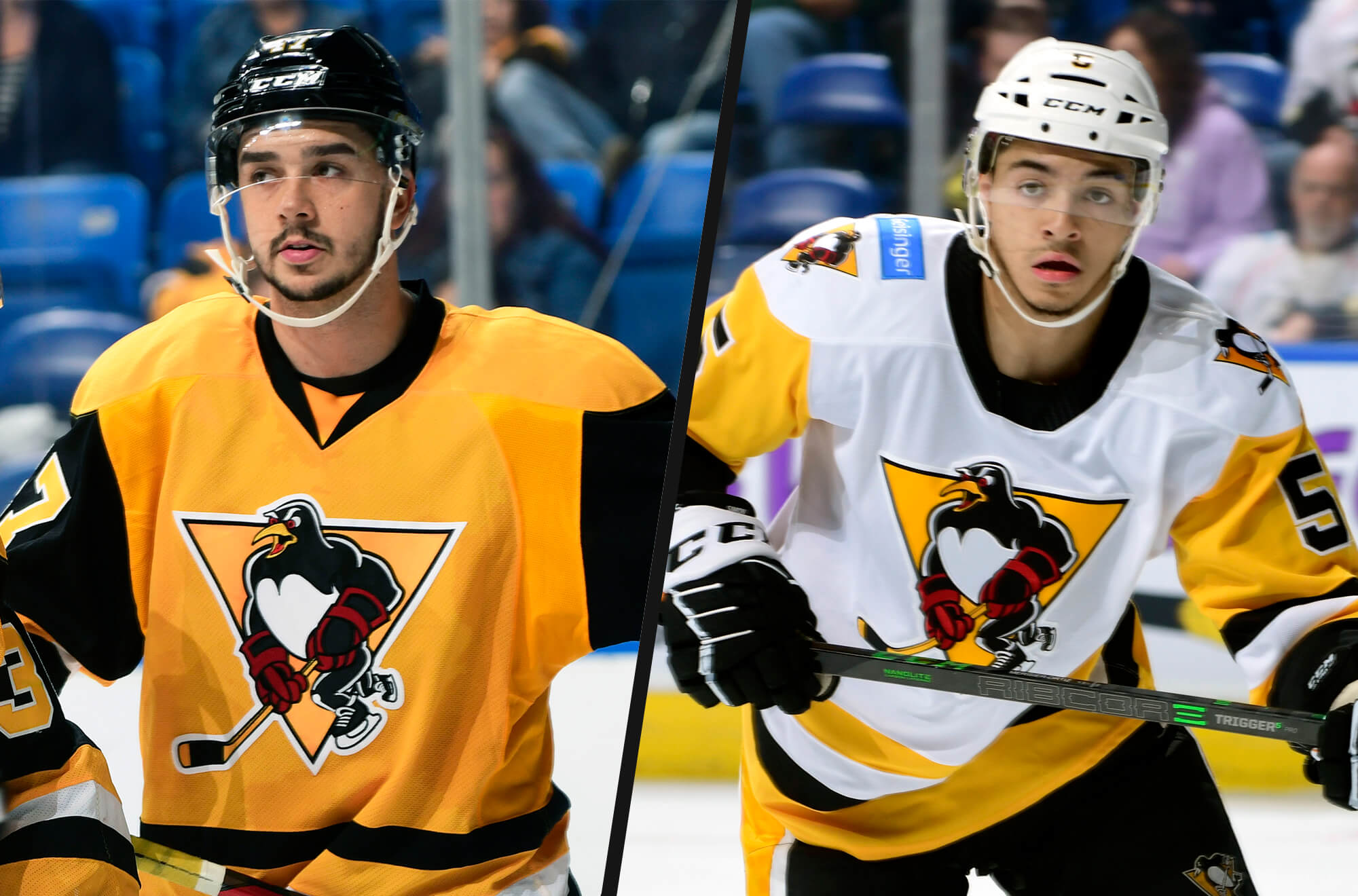 Read more about the article PENGUINS REASSIGN SAM HOUDE, CHRIS ORTIZ TO WHEELING