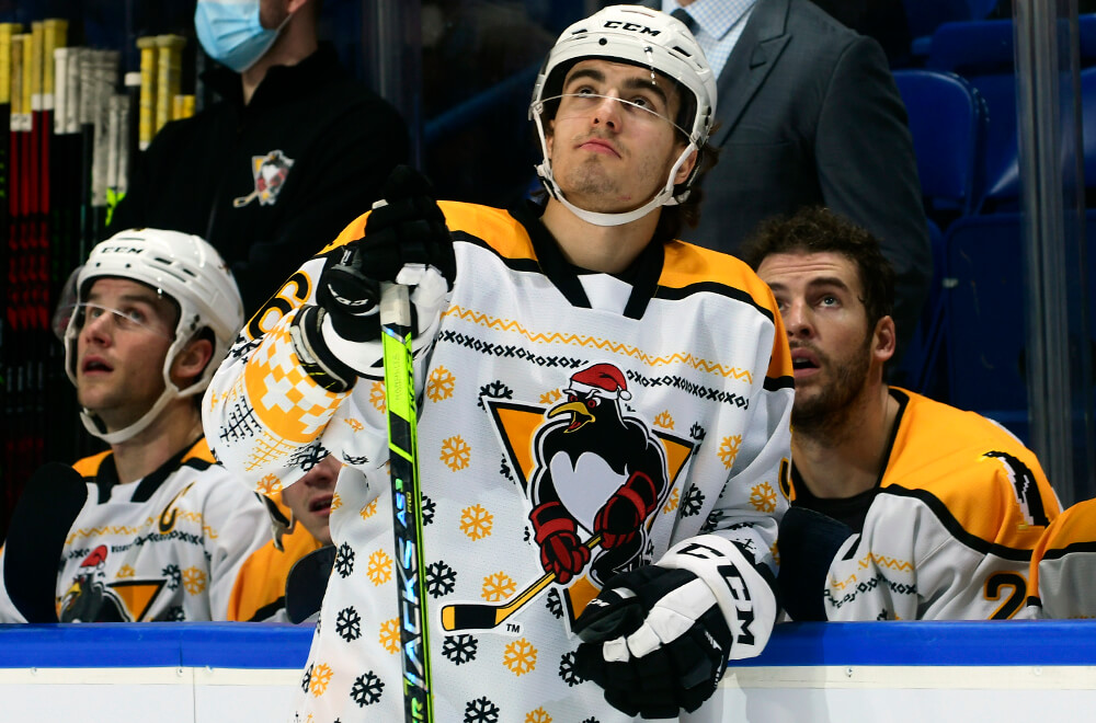 Read more about the article PENGUINS HANDED FIRST OVERTIME LOSS BY BEARS, 3-2