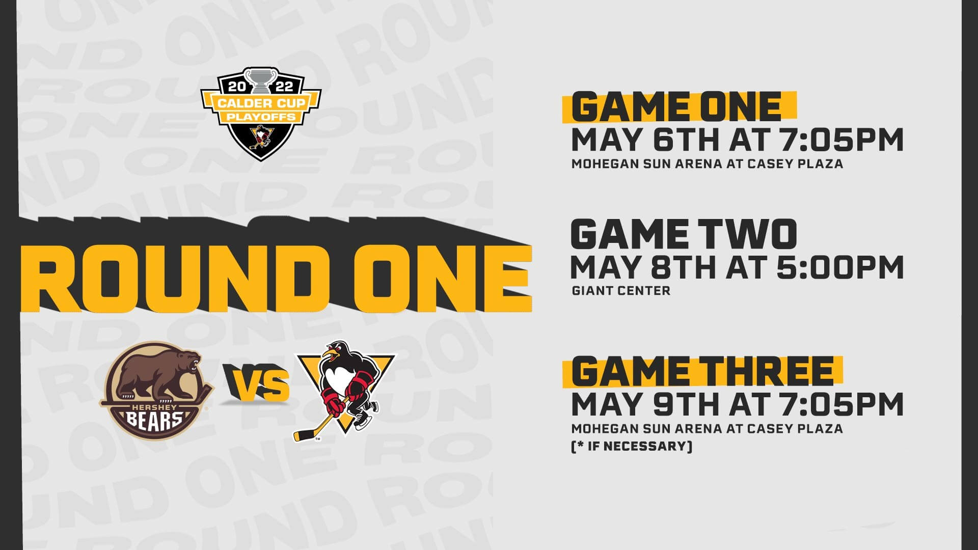 Read more about the article PENGUINS RELEASE FIRST-ROUND PLAYOFF SCHEDULE
