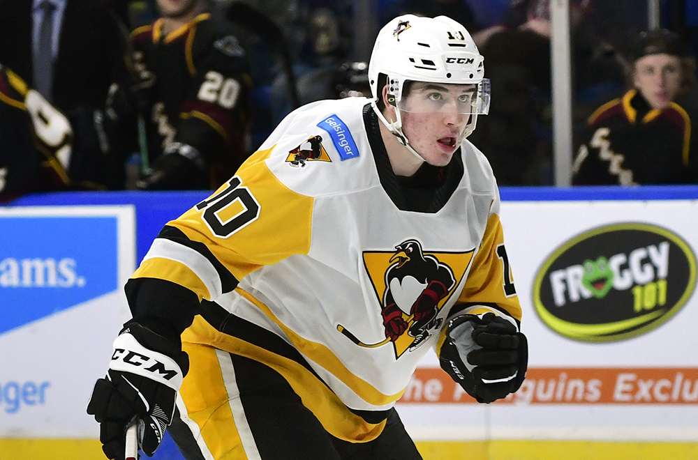 Read more about the article PENGUINS CRUISE TO 5-1 WIN ON O’CONNOR’S THREE POINTS