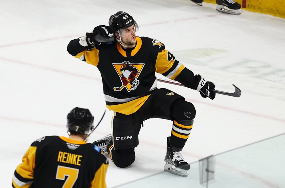 Read more about the article GRUDEN LEADS PENGUINS’ 4-3, OVERTIME WIN AT HERSHEY