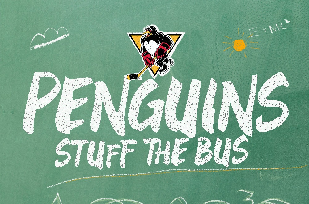 Read more about the article PENGUINS TO “STUFF THE BUS” NEXT FRIDAY, AUG. 4