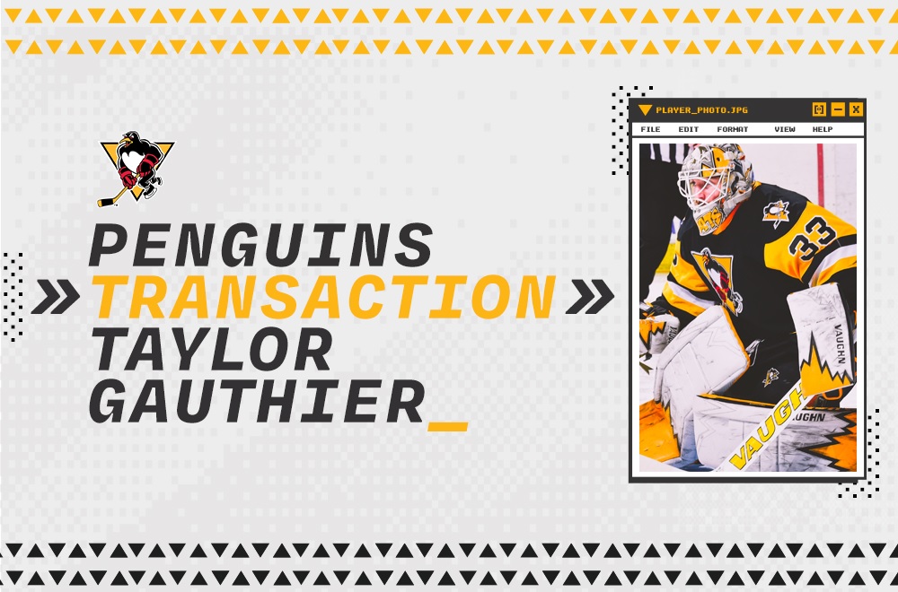 Read more about the article TAYLOR GAUTHIER REASSIGNED TO PENGUINS