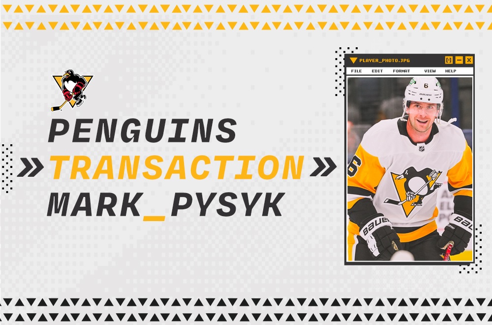 Read more about the article PENGUINS SIGN DEFENSEMAN MARK PYSYK TO PTO