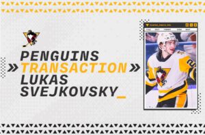 Read more about the article PENGUINS CALL UP LUKAS SVEJKOVSKY FROM WHEELING