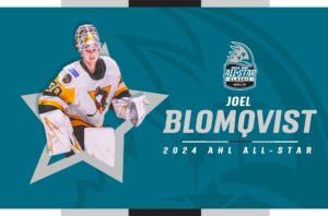 Read more about the article JOEL BLOMQVIST TO REPRESENT PENGUINS AT 2024 AHL ALL-STAR CLASSIC