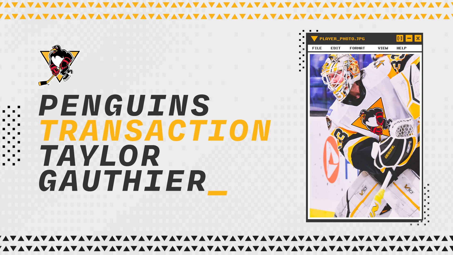 TAYLOR GAUTHIER REASSIGNED TO WHEELING