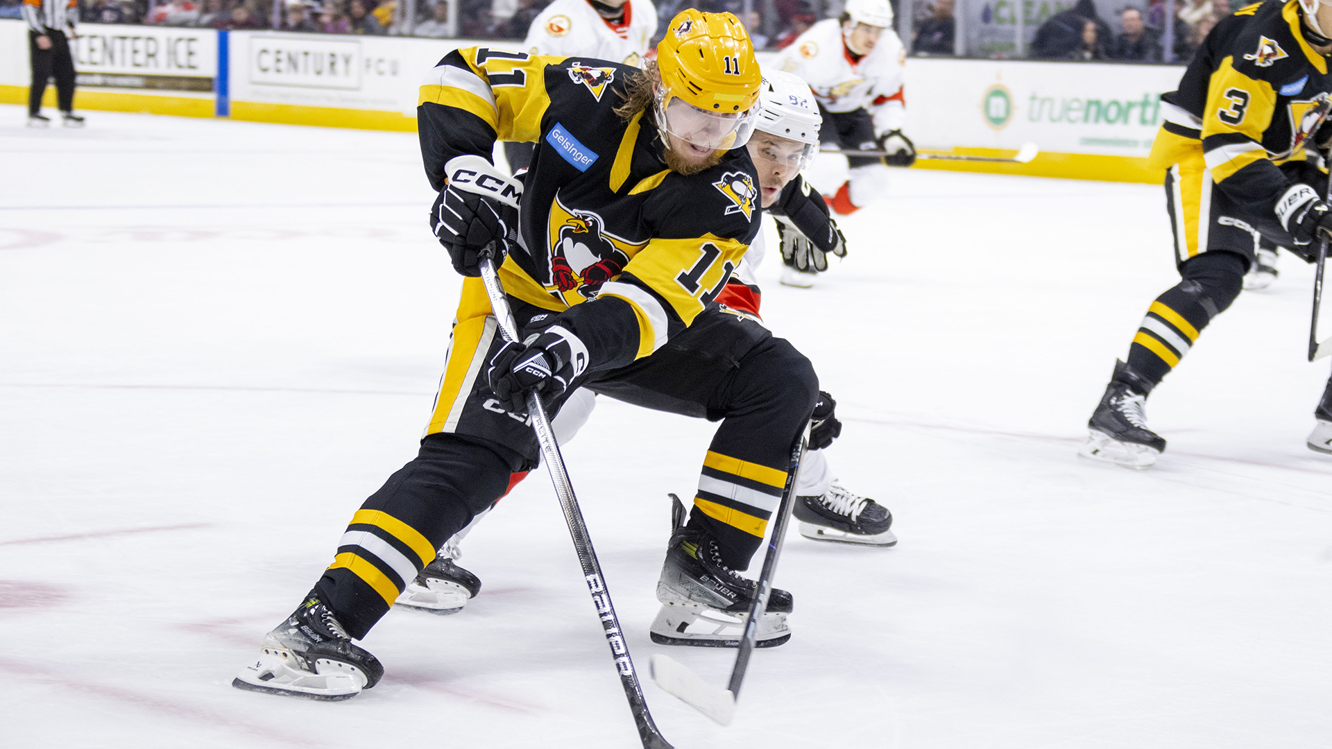 PENGUINS DRUBBED IN CLEVELAND, 7-1