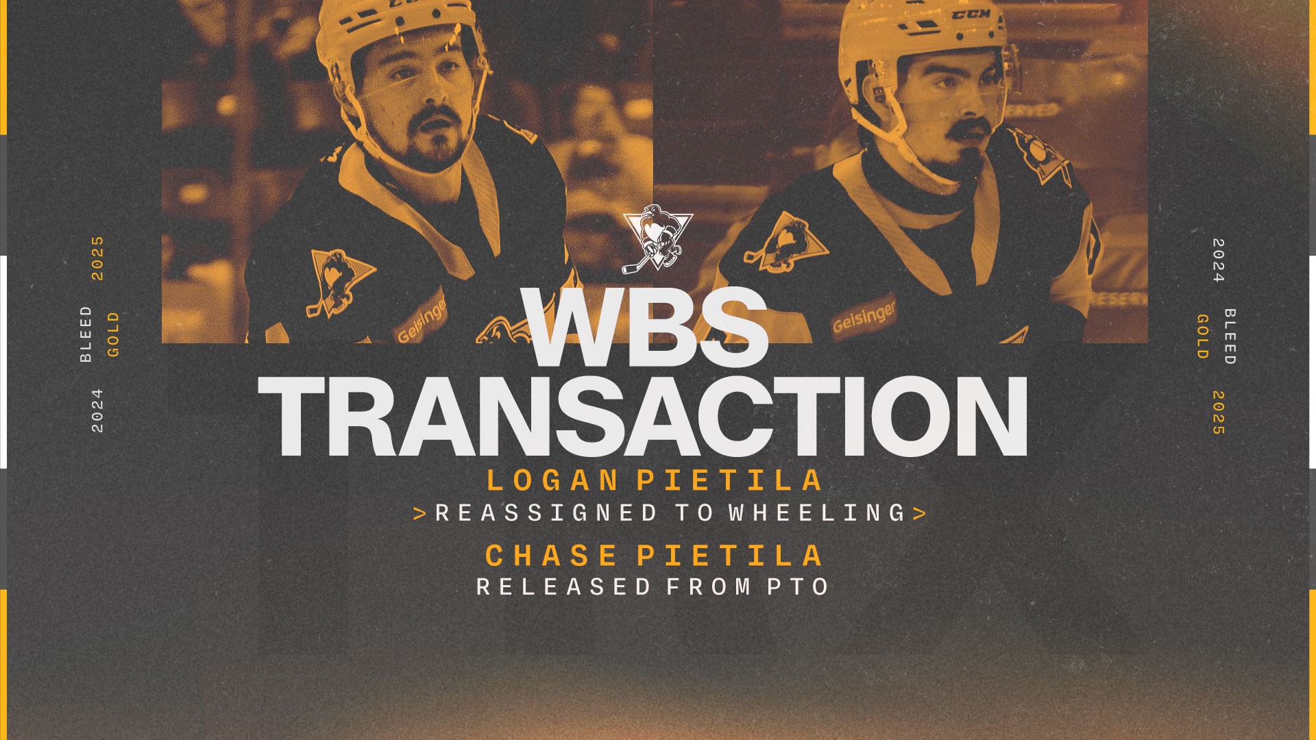 PIETILA BROTHERS LOGAN AND CHASE RETURNED TO WHEELING