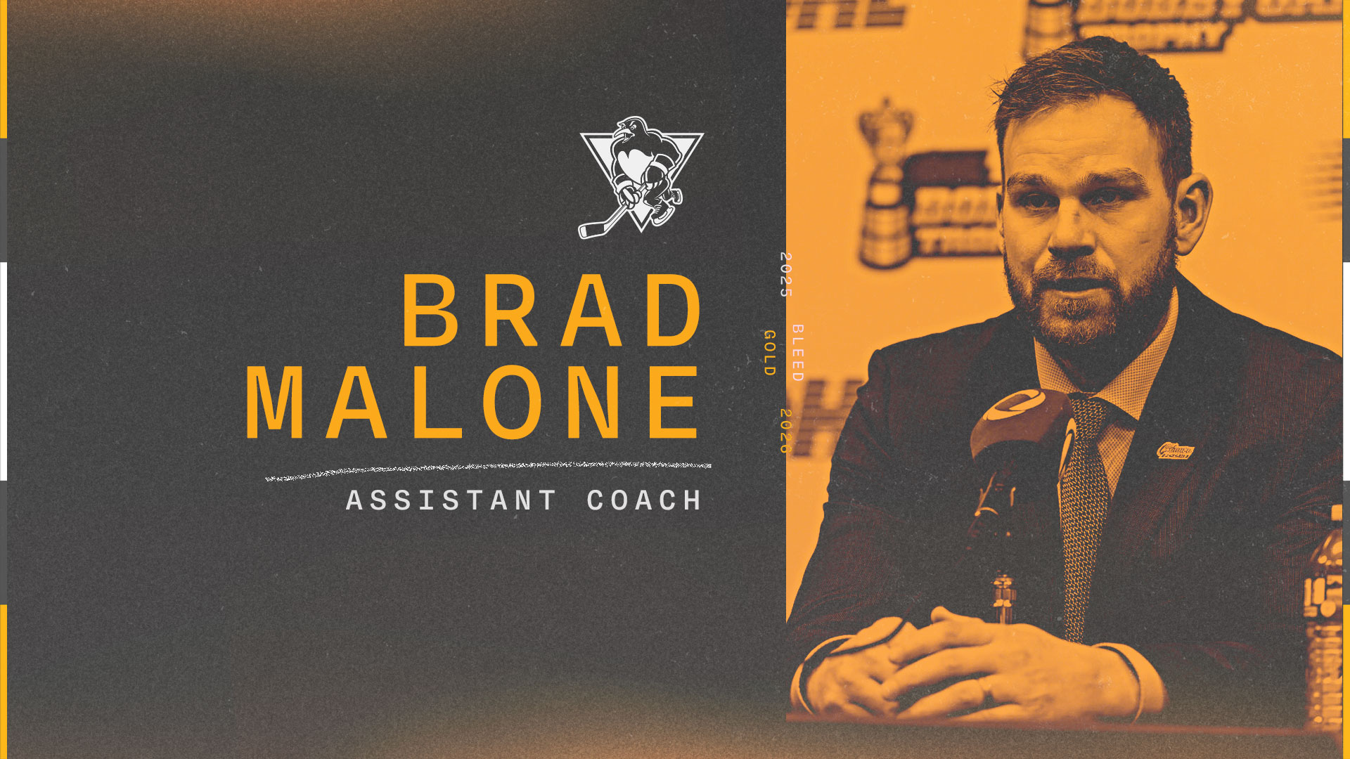 PENGUINS ADD BRAD MALONE AS ASSISTANT COACH