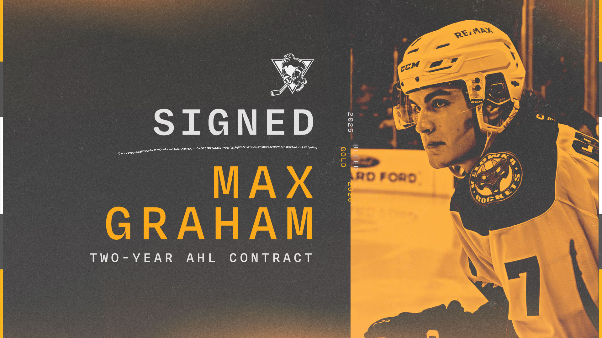 PENGUINS SIGN FORWARD MAX GRAHAM