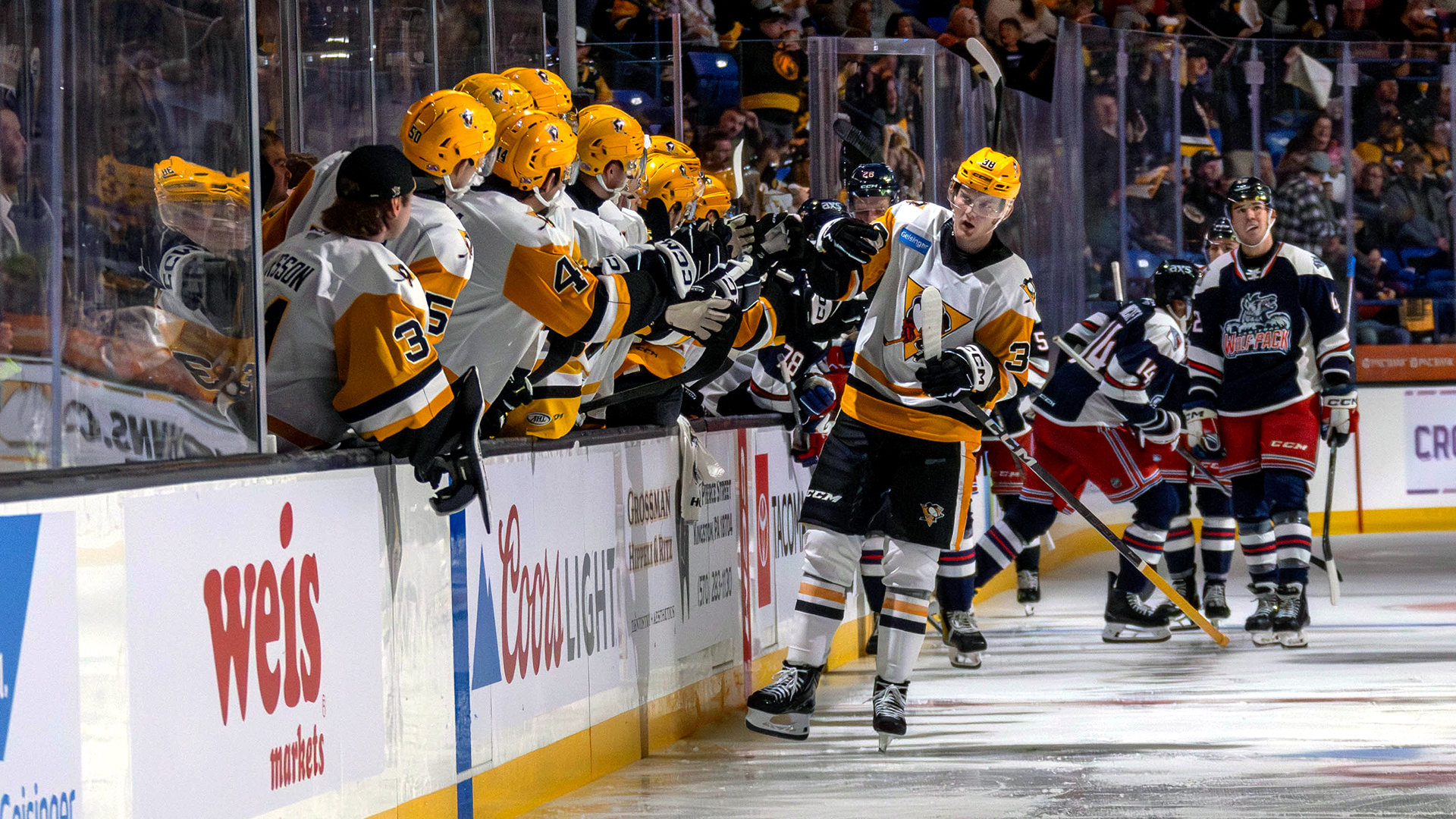 PENS OPEN SEASON WITH GRITTY 2-1 WIN OVER WOLF PACK