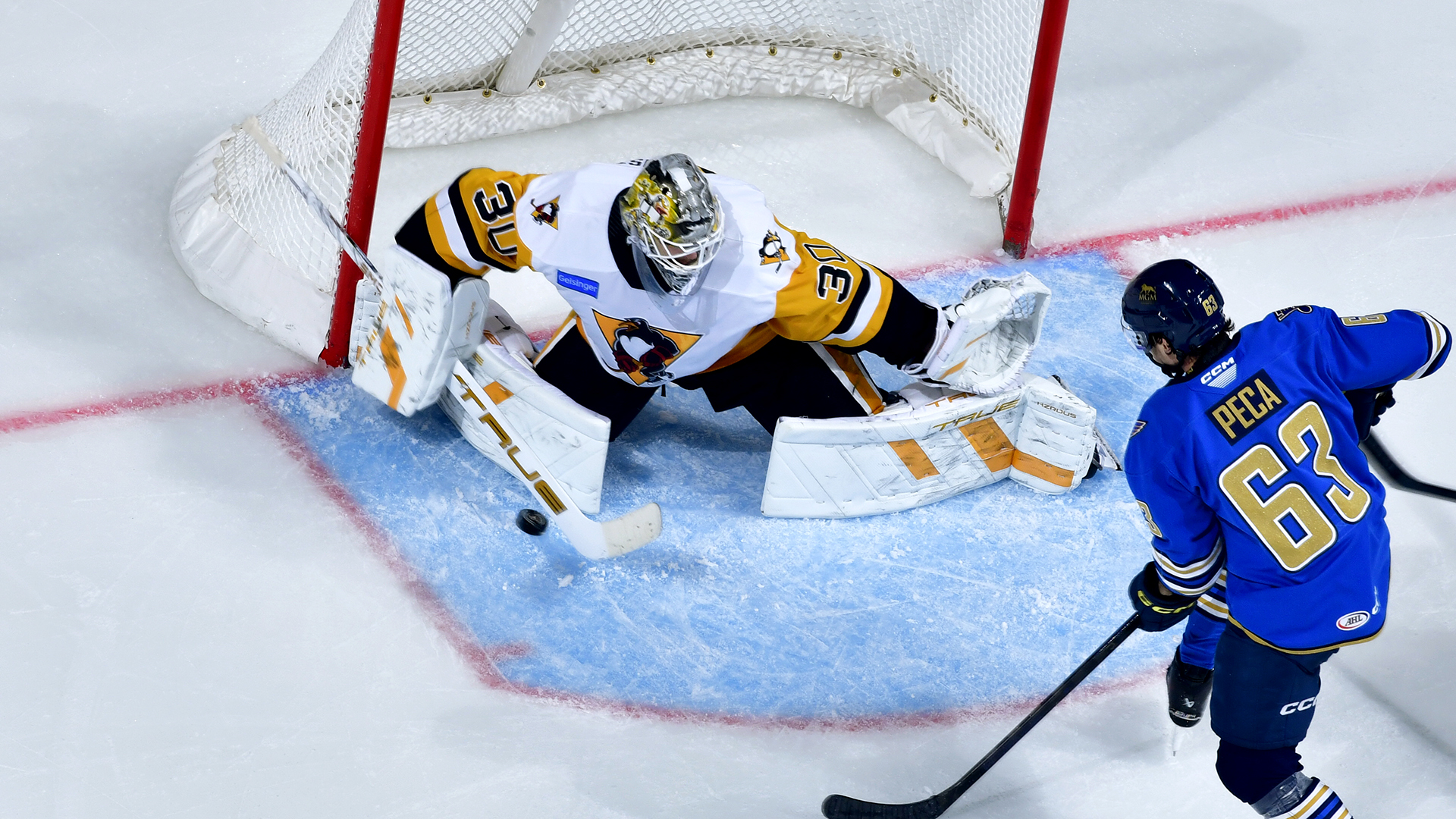 PENGUINS SWEEP THE WEEK WITH 3-1 WIN OVER T-BIRDS