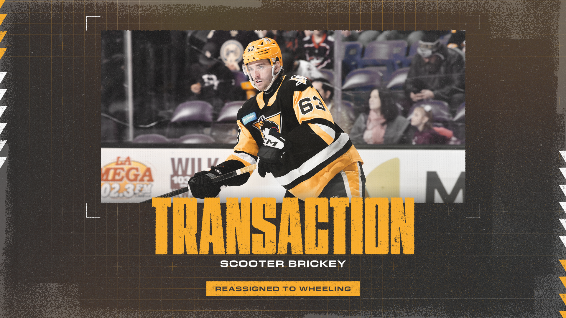 SCOOTER BRICKEY REASSIGNED TO WHEELING