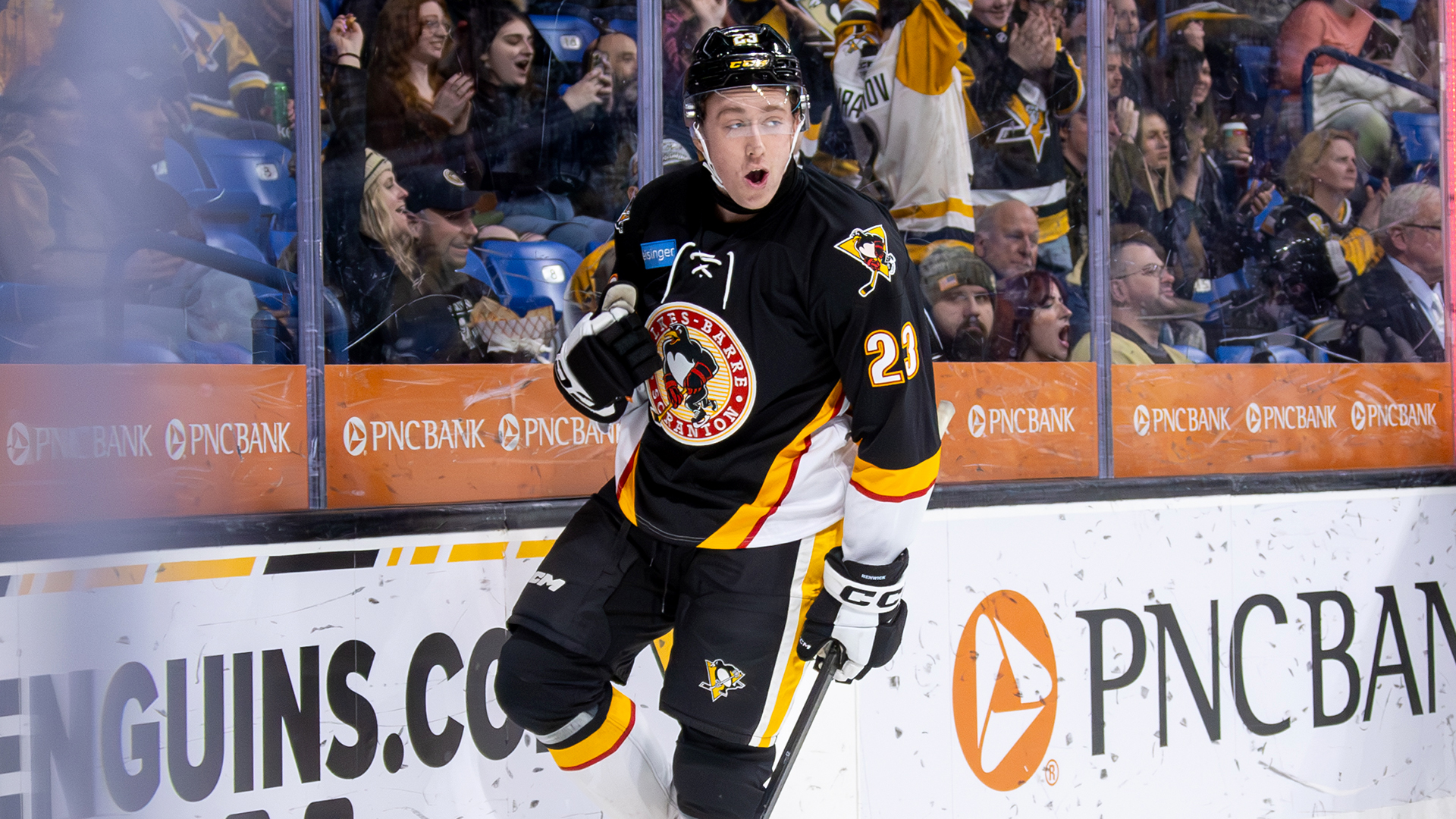 FIVE-GOAL FIRST PERIOD LIFTS PENGUINS PAST BEARS, 5-2