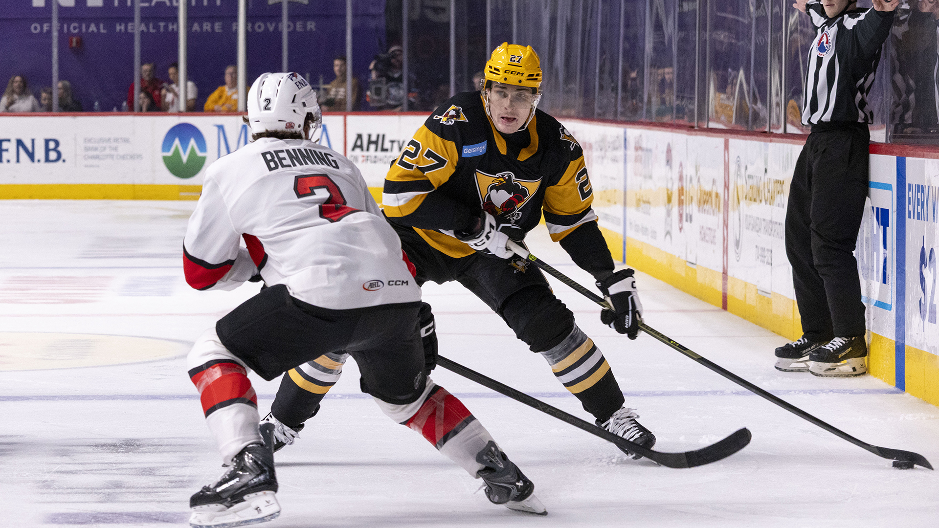 PENGUINS THWARTED IN REMATCH WITH CHECKERS, 5-1