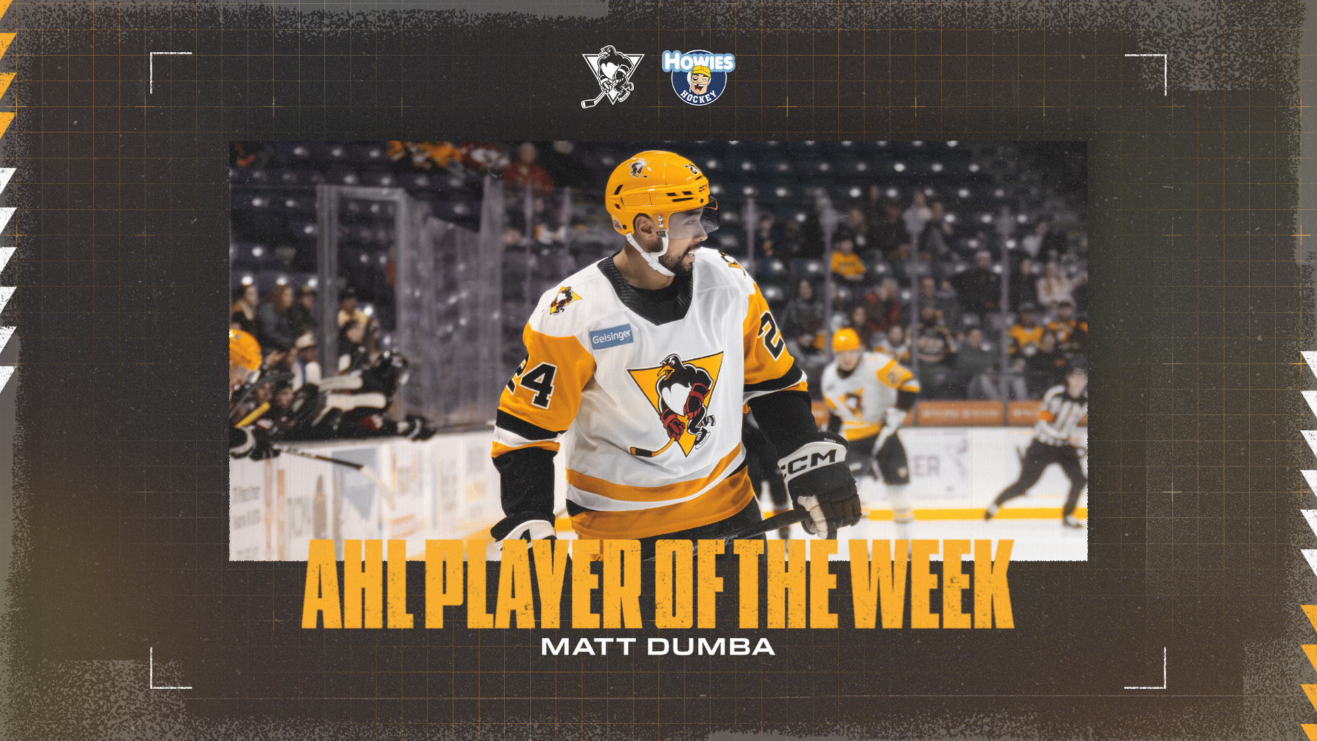 MATT DUMBA NAMED AHL PLAYER OF THE WEEK