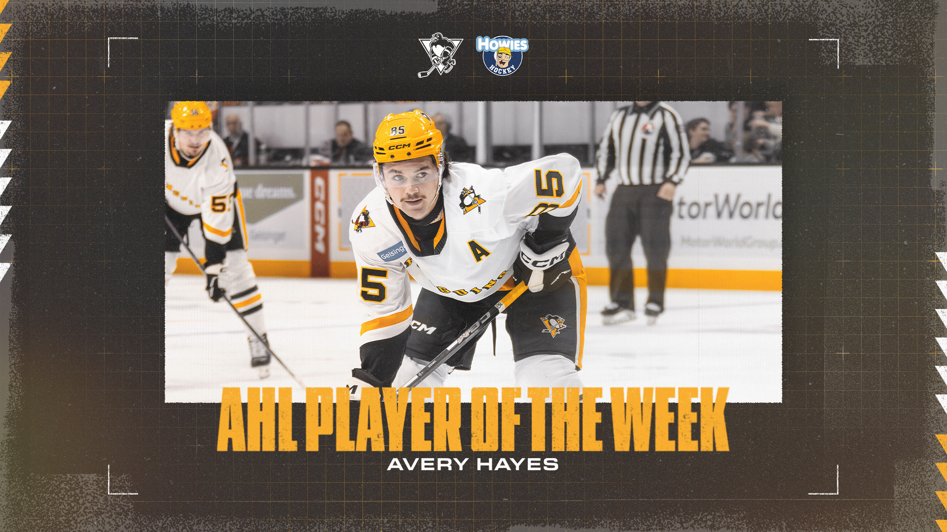 AVERY HAYES NAMED AHL PLAYER OF THE WEEK