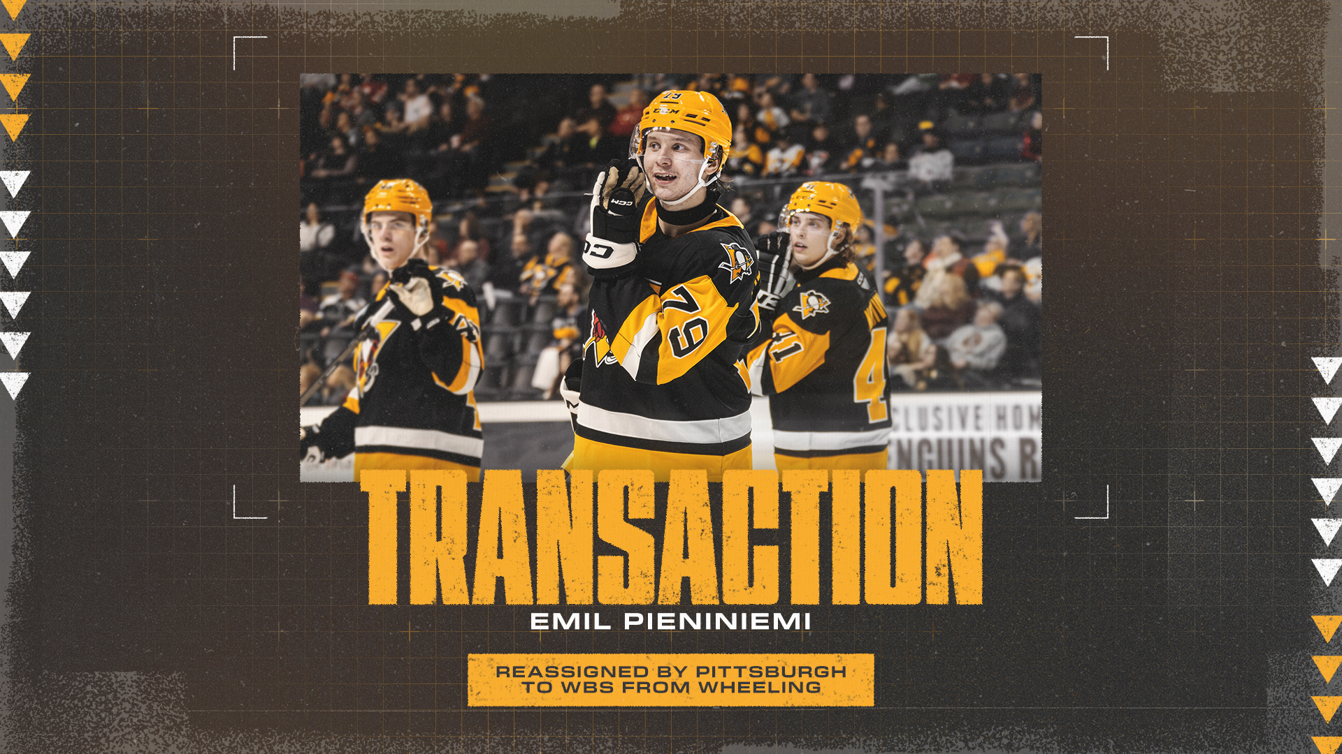 EMIL PIENINIEMI REASSIGNED TO PENGUINS