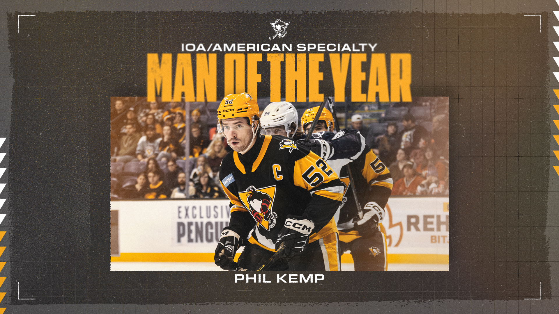 PHIL KEMP NAMED PENGUINS’ WINNER OF THE IOA/AMERICAN SPECIALTY MAN OF THE YEAR AWARD