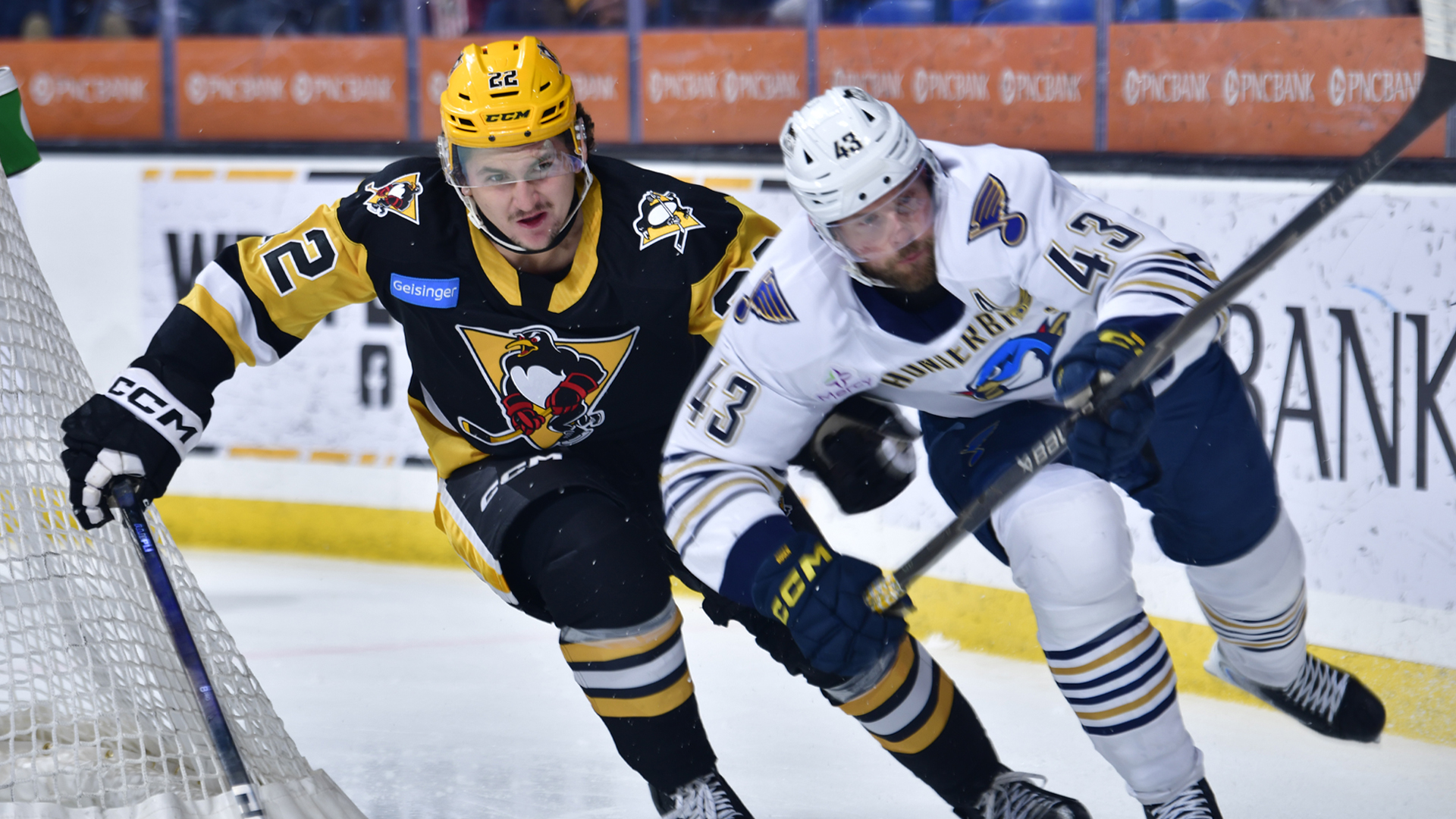 PENGUINS DROP GAME 2 TO T-BIRDS IN OVERTIME