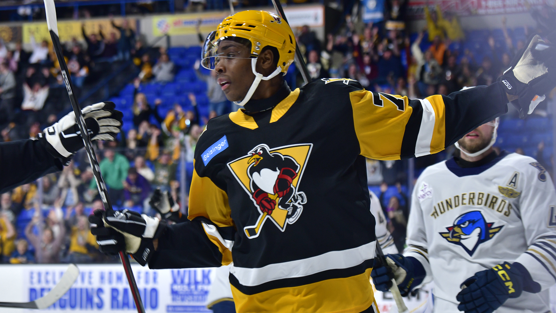ROOKIES POWER PENGUINS PAST T-BIRDS, 2-0