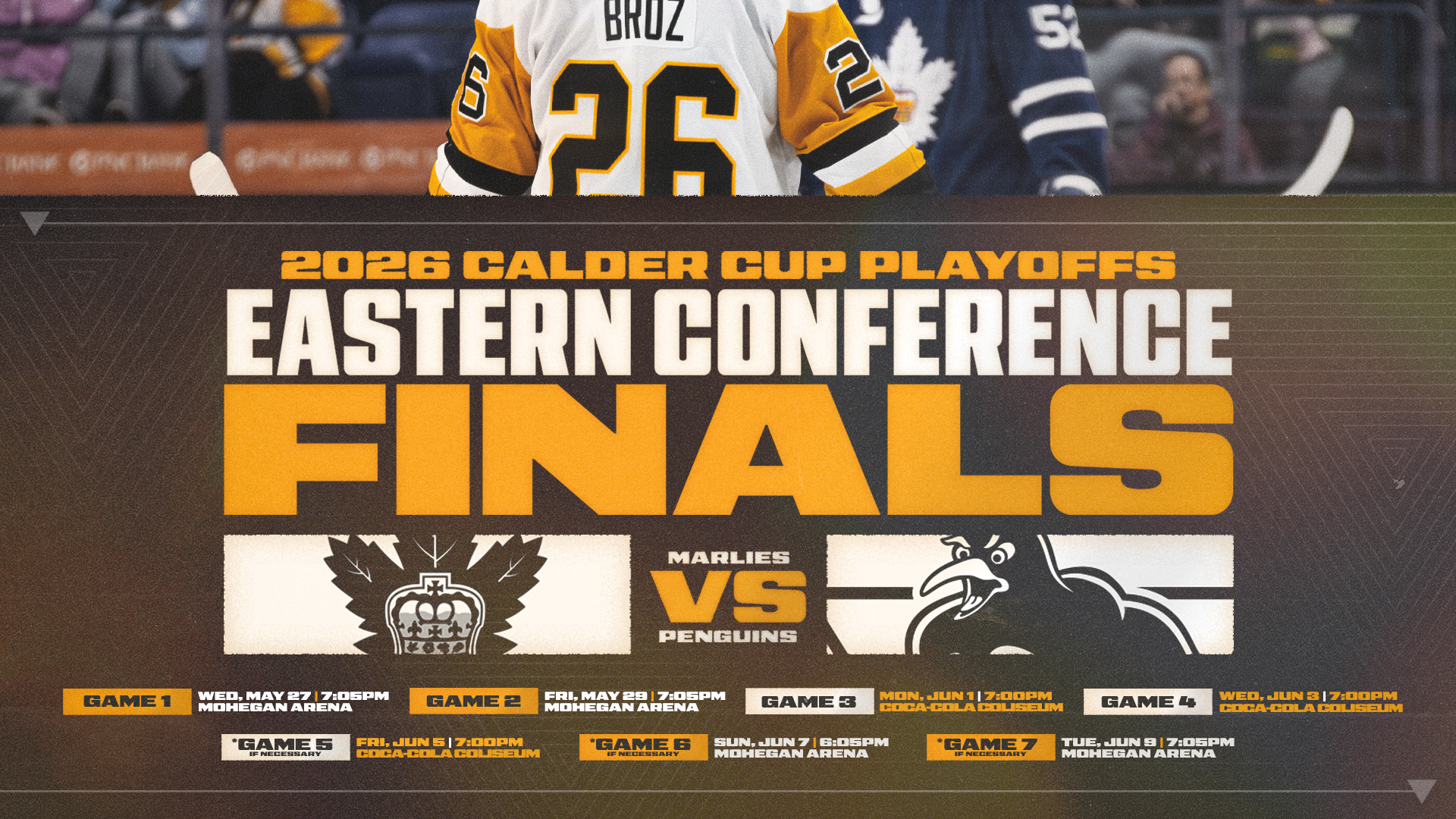PENGUINS’ EASTERN CONFERENCE FINAL SCHEDULE IS SET
