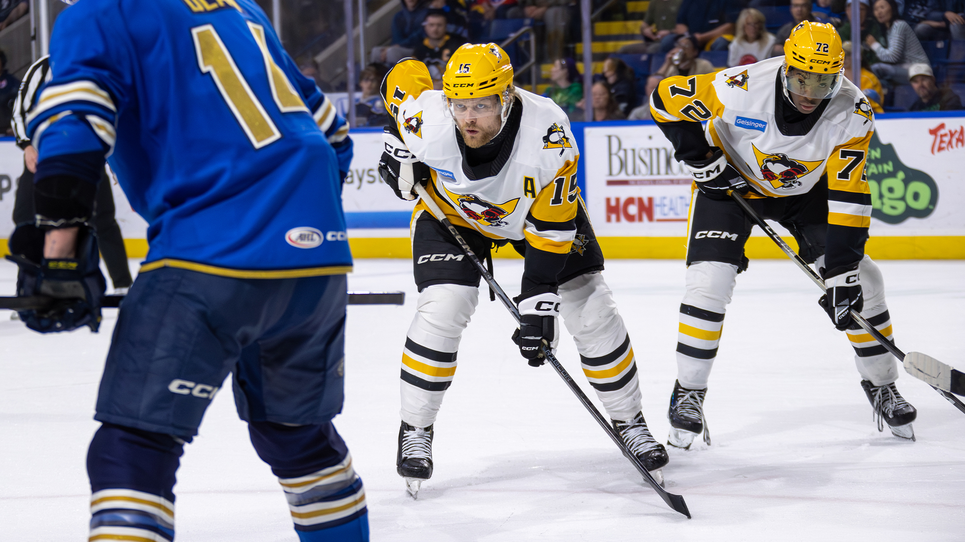 PENGUINS DROP GAME 4, T-BIRDS STAY ALIVE